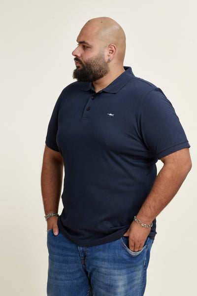 חולצת פולו שרוול קצר BMW בצבע נייבי