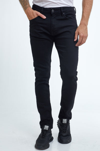 מכנס ג'ינס סלים שחור בלק בלק