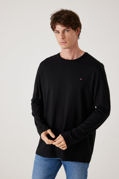 טישרט שרוול ארוך בצבע שחור