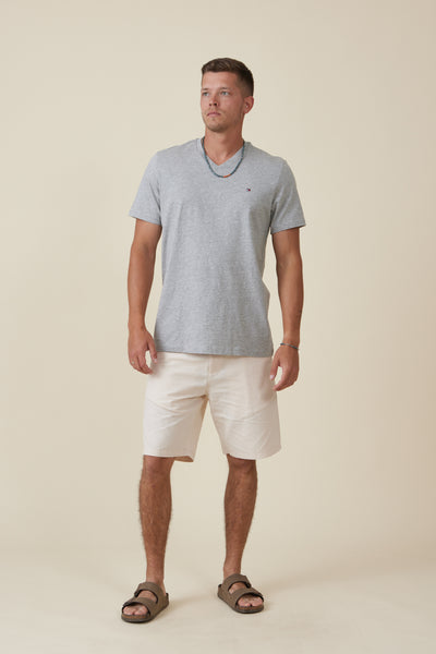 טישרט שרוול קצר בצבע אפור