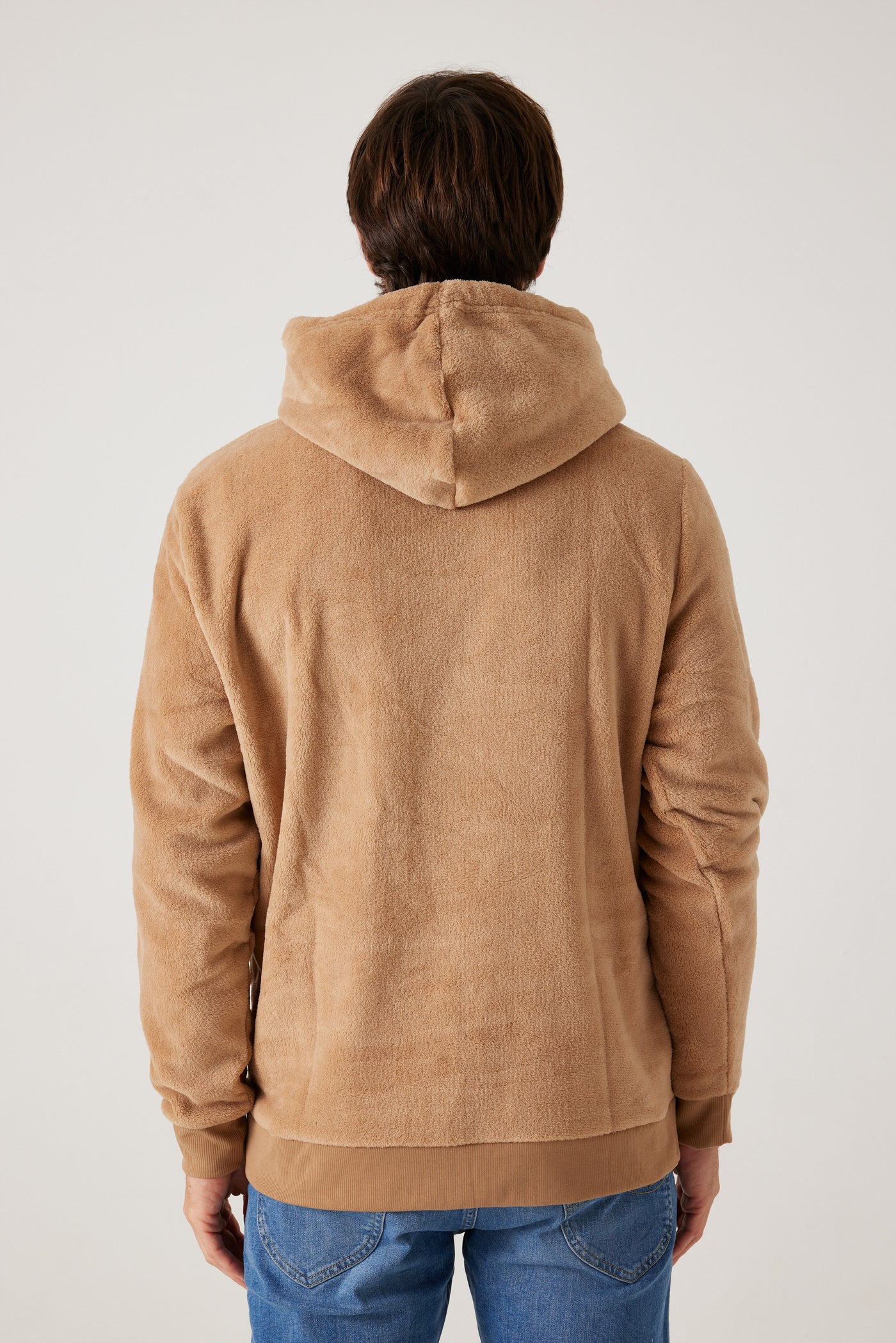 קפוצ'ון פליז - חום