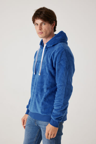 קפוצ'ון פליז  - כחול