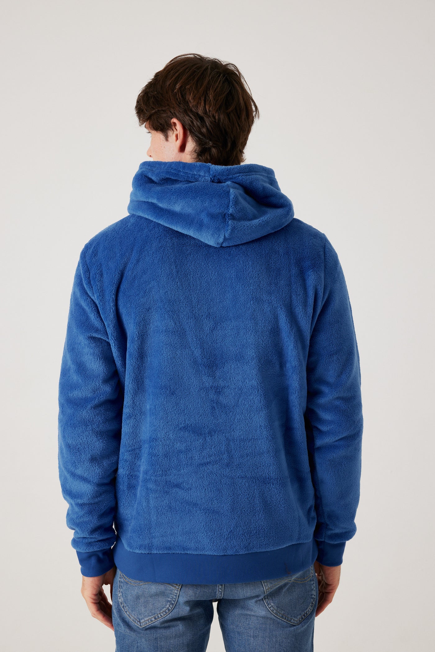 קפוצ'ון פליז  - כחול