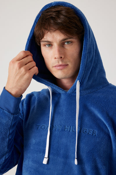 קפוצ'ון פליז  - כחול