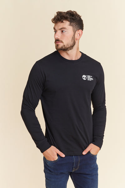 טישרט שרוול ארוך בצבע שחור