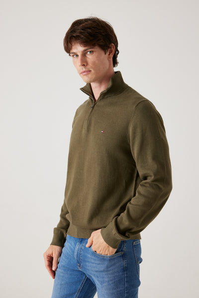 סריג חצי זיפ - זית