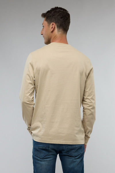 טי שירט ארוכה עם לוגו המותג ו-Nautica רקום לגברים