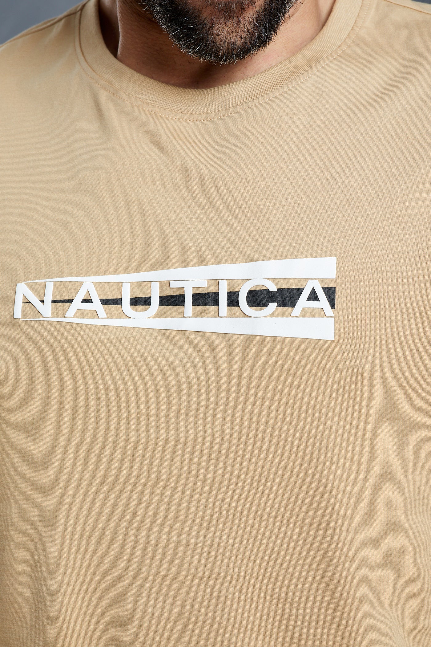 טישרט שרוול ארוך בצבע בז'