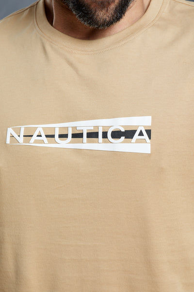 טישרט שרוול ארוך בצבע בז'