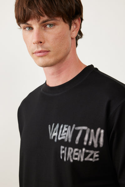 טישרט שרוול קצר גזרת OVERSIZE - שחור