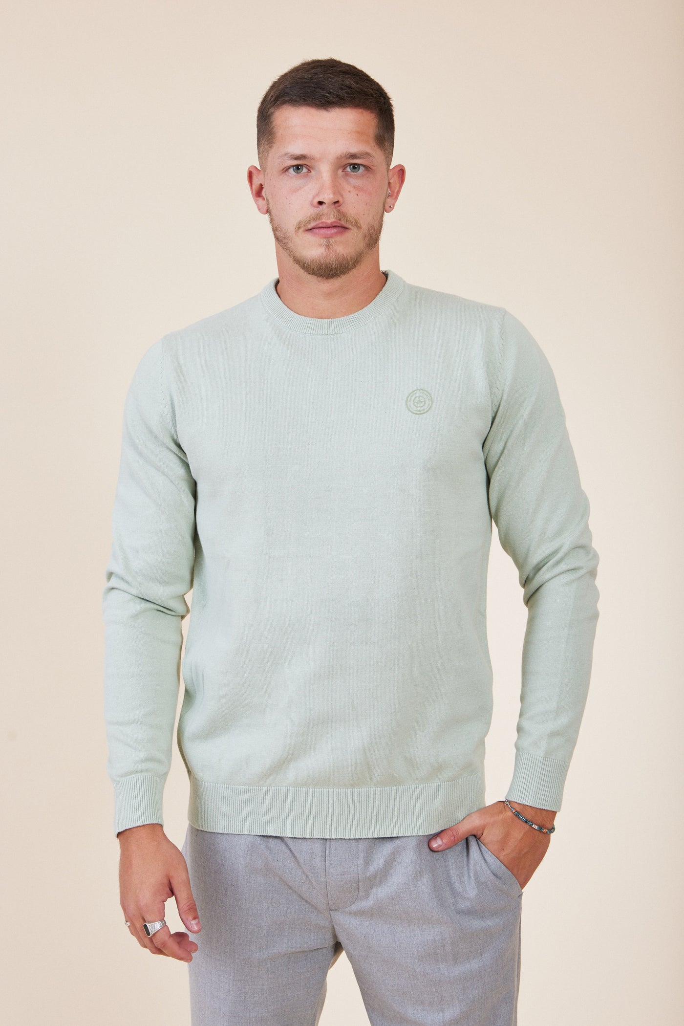 סריג בגזרת SLIM - ירוק מנטה