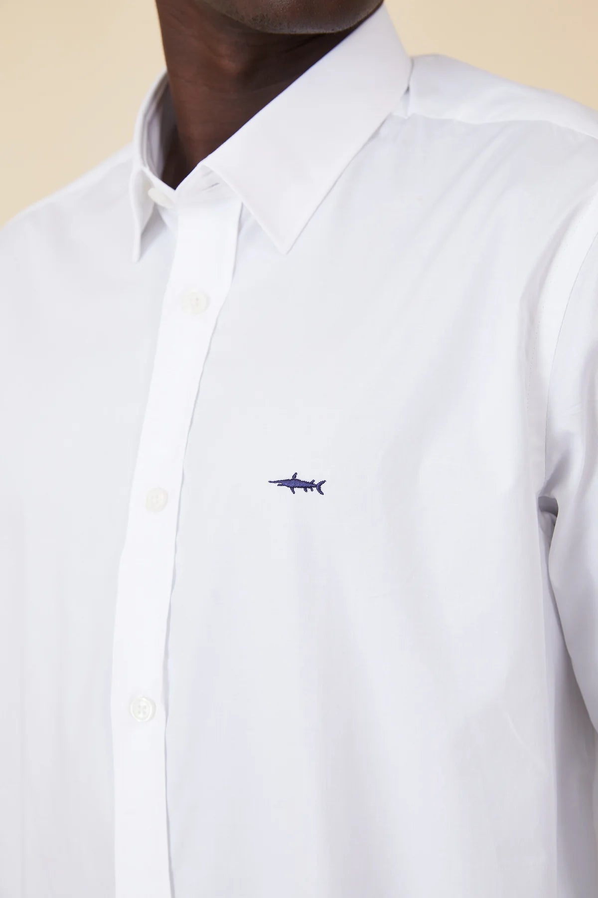 חולצה אוקספורד מכופתרת גזרת SLIM שרוול ארוך