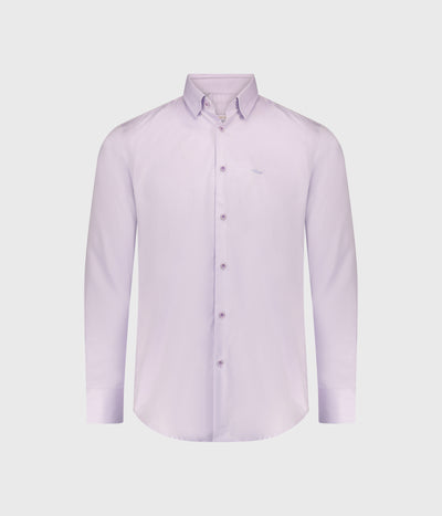 חולצה מכופתרת שרוול ארוך-סגול