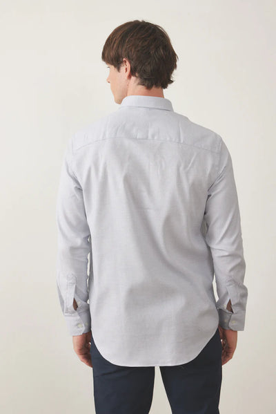 חולצה מכופתרת שרוול ארוך - אפור