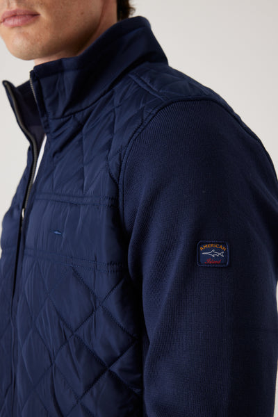 ג'קט מרופד לגבר - נייבי