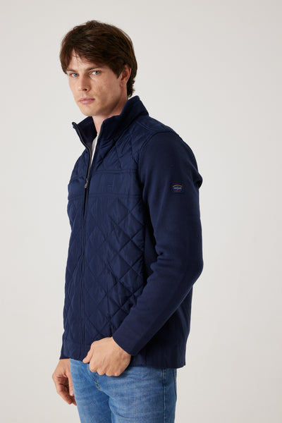 ג'קט מרופד לגבר - נייבי