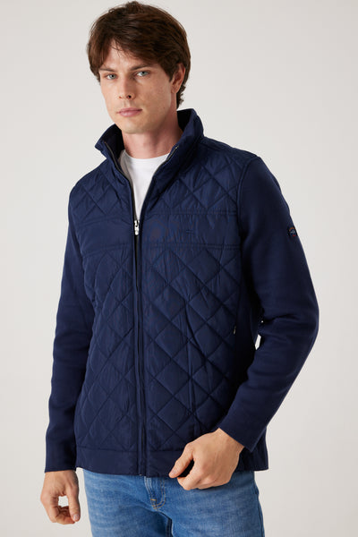 ג'קט מרופד לגבר - נייבי