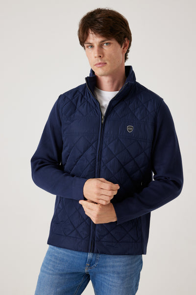 ג'קט מרופד לגבר - נייבי