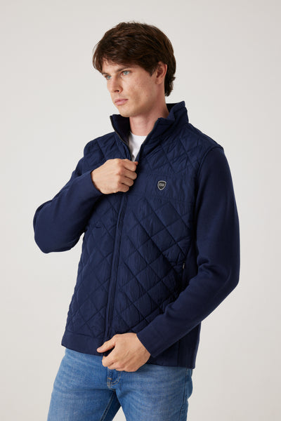 ג'קט מרופד לגבר - נייבי