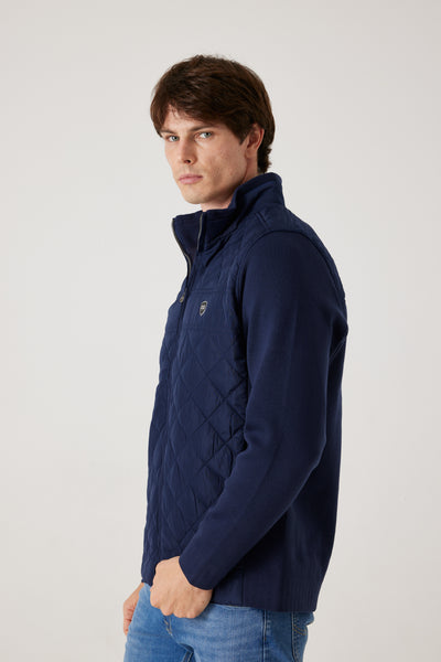 ג'קט מרופד לגבר - נייבי