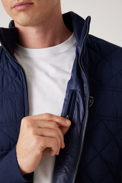 ג'קט מרופד לגבר - נייבי