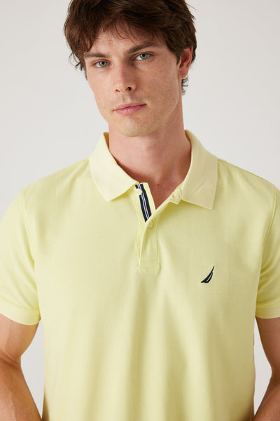 חולצת פולו גזרת REGULAR שרוול קצר - צהוב