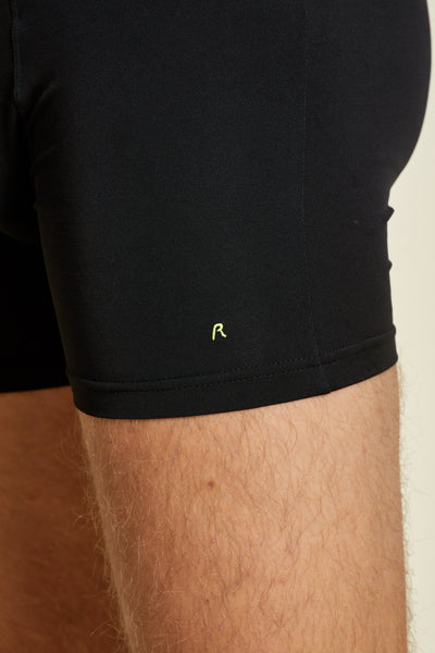 שלישיית תחתוני בוקסר בצבע שחור גומי צבעוני