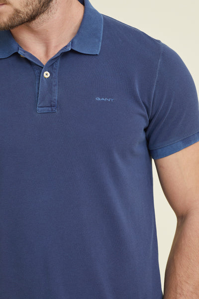 חולצת פולו פיקה שרוול קצר REGULAR בצבע כחול