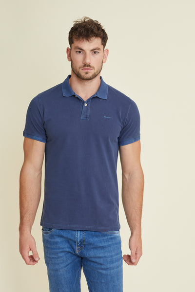 חולצת פולו פיקה שרוול קצר REGULAR בצבע כחול