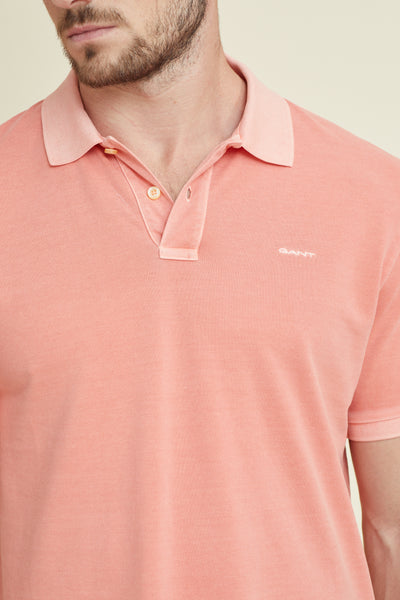 חולצת פולו פיקה שרוול קצר REGULAR בצבע כתום