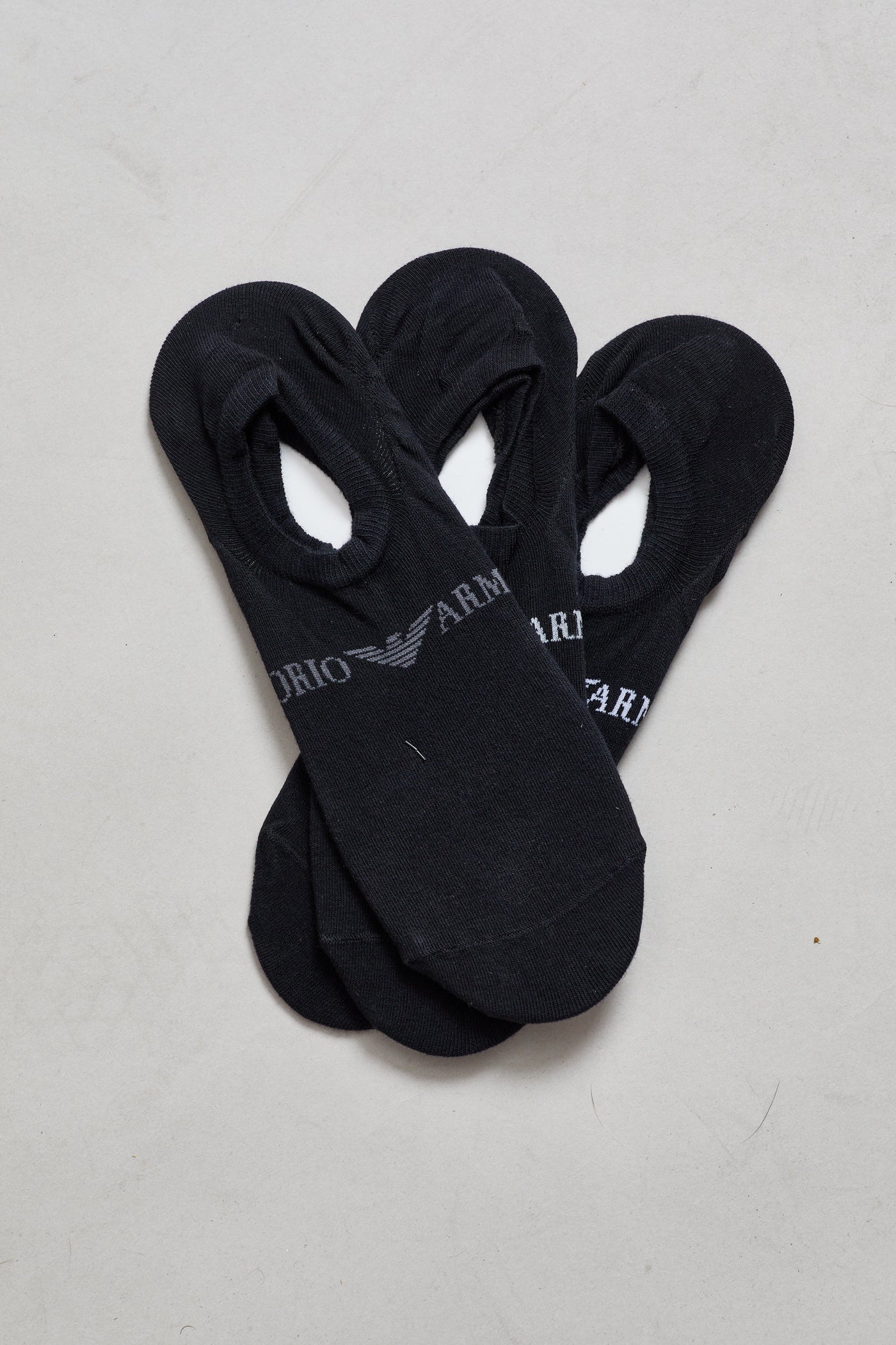 שלישיית גרבי קרסול נמוך בצבע שחור