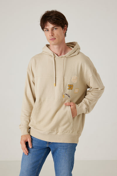 קפוצ'ון עם רקמה - בז'