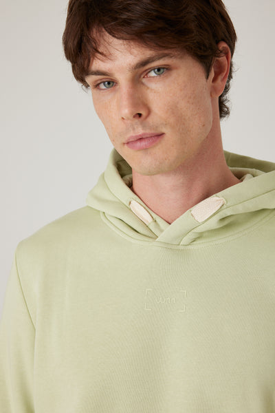 קפוצ'ון עם כיס  - ירוק בהיר