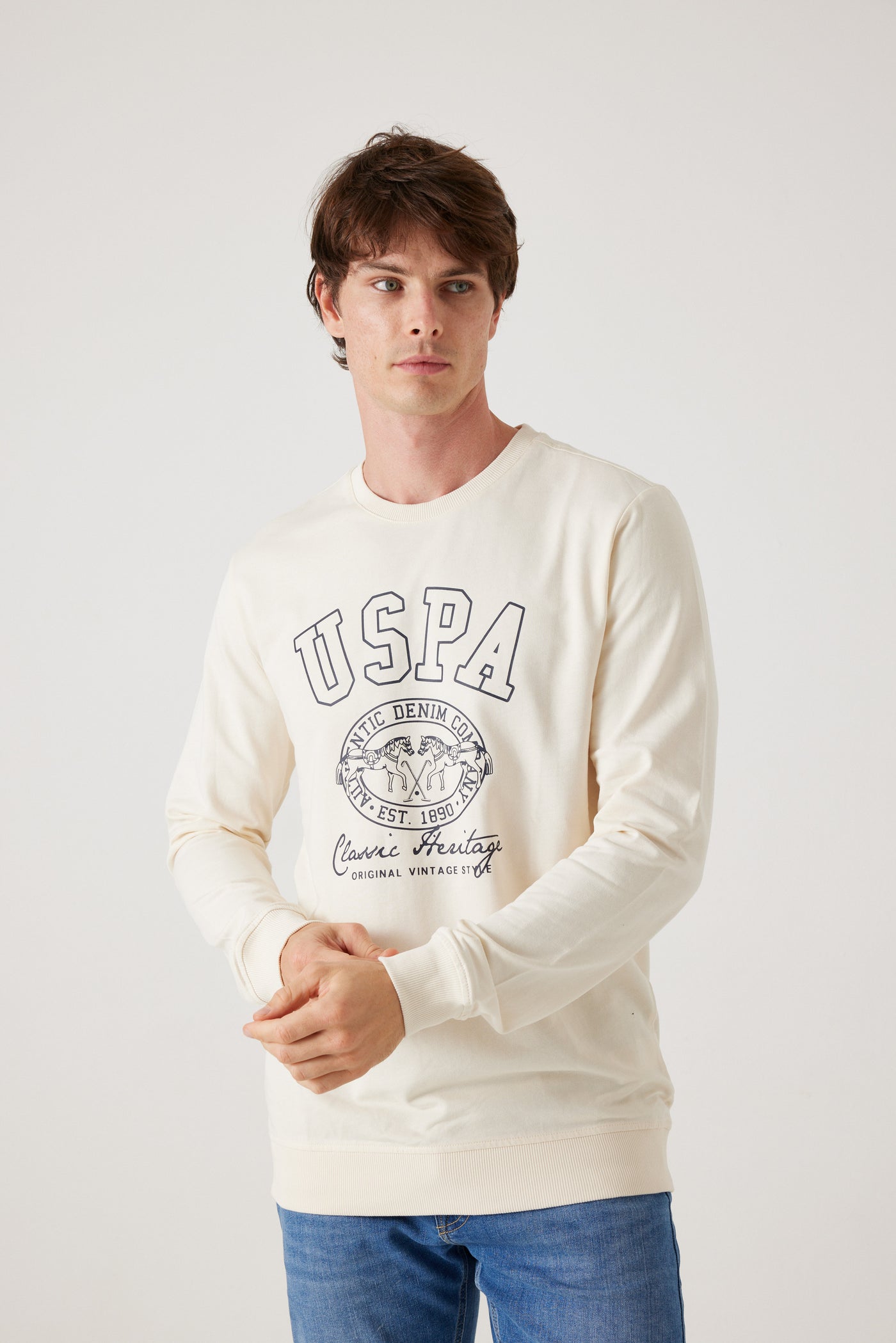 טישרט שרוול ארוך - לבן