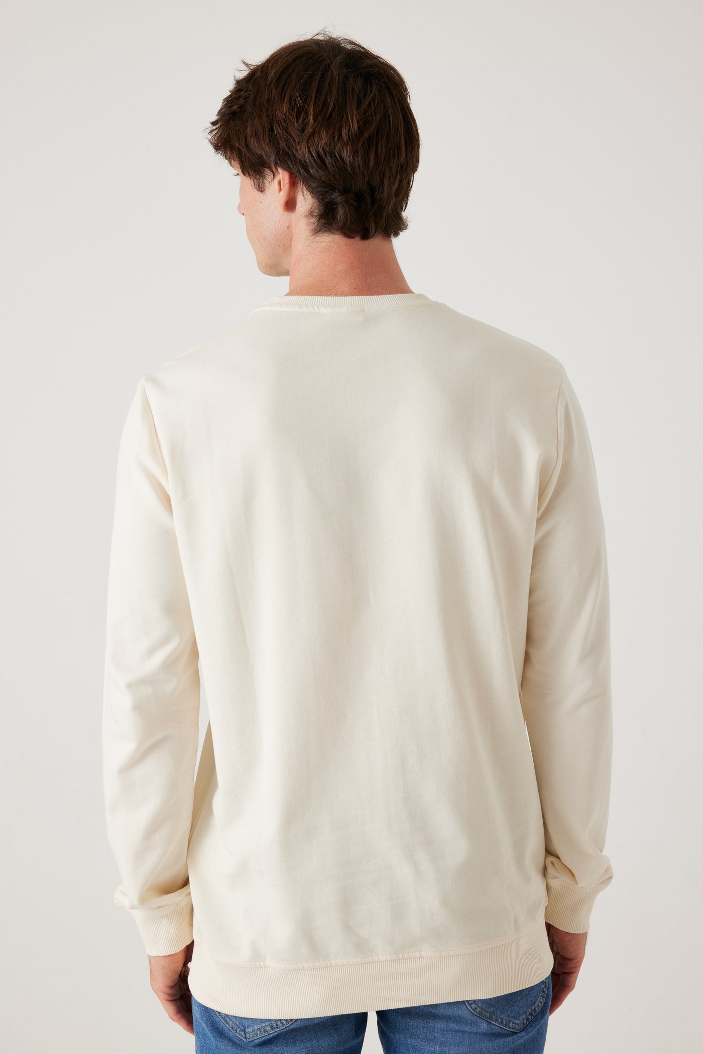 טישרט שרוול ארוך - לבן