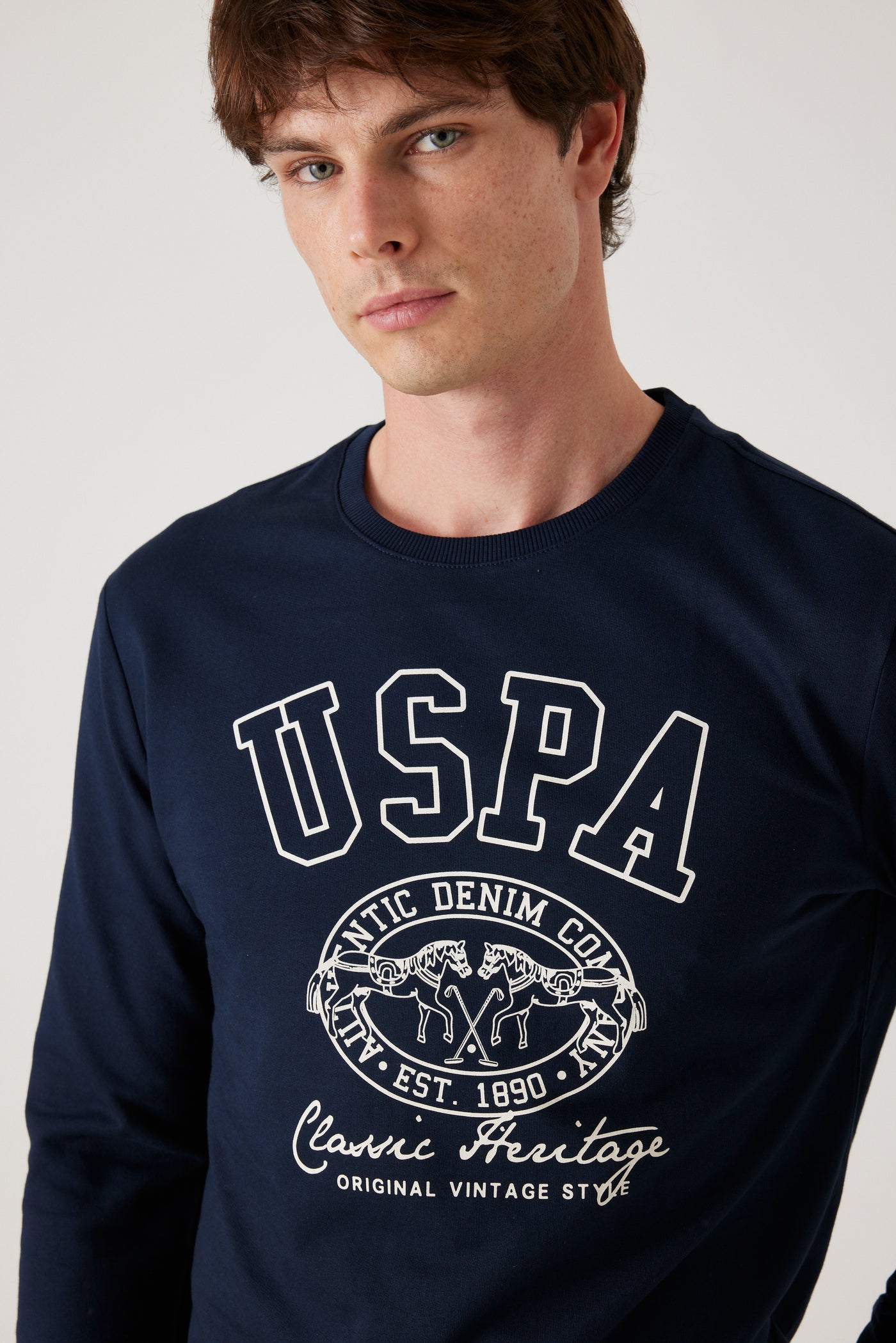 טישרט שרוול ארוך - נייבי