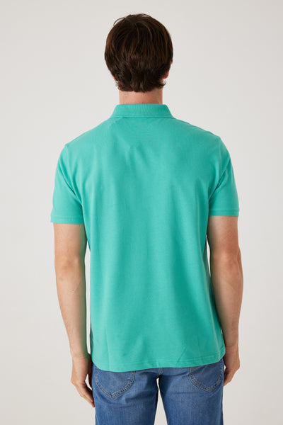 פולו שרוול קצר - אינדיגו