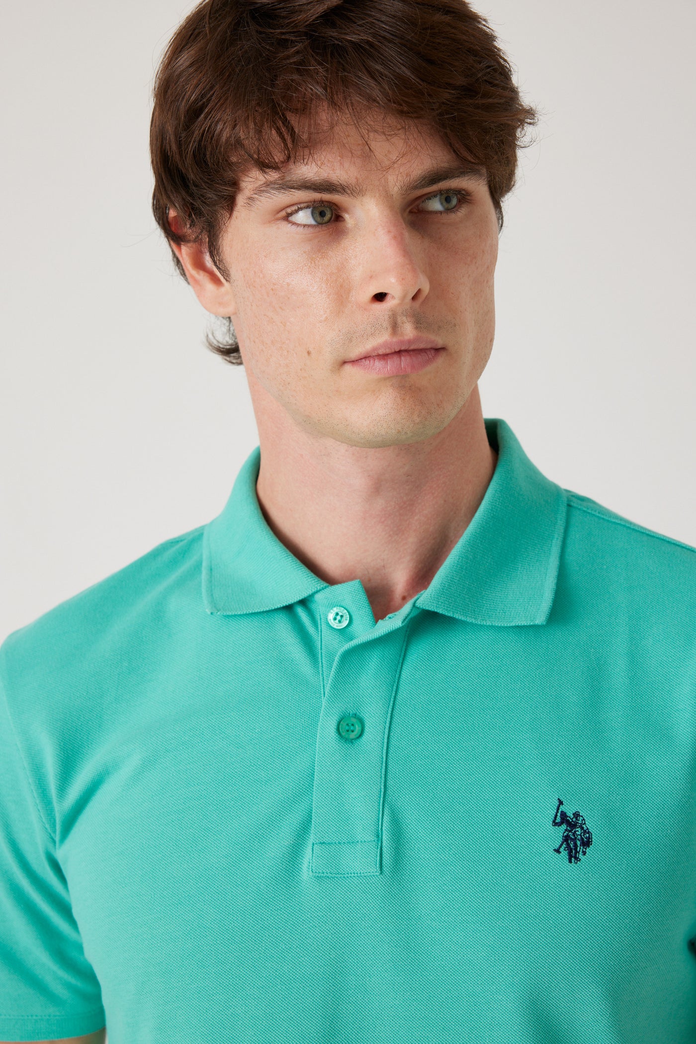 פולו שרוול קצר - אינדיגו