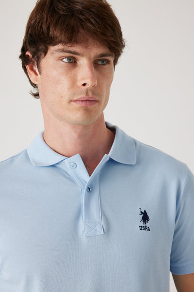 חולצת פולו שרוול קצר -תכלת