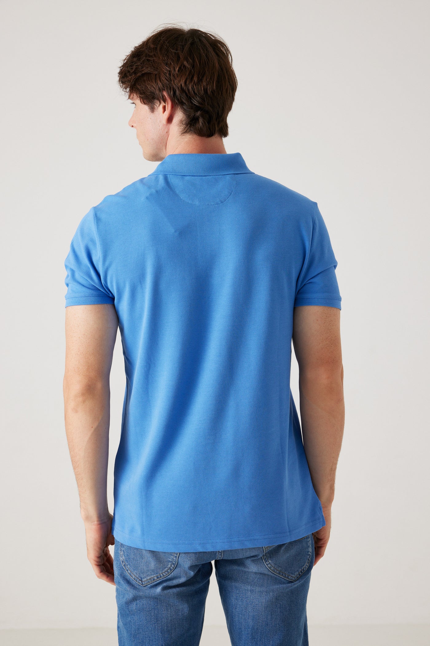 פולו שרוול קצר - אינדיגו