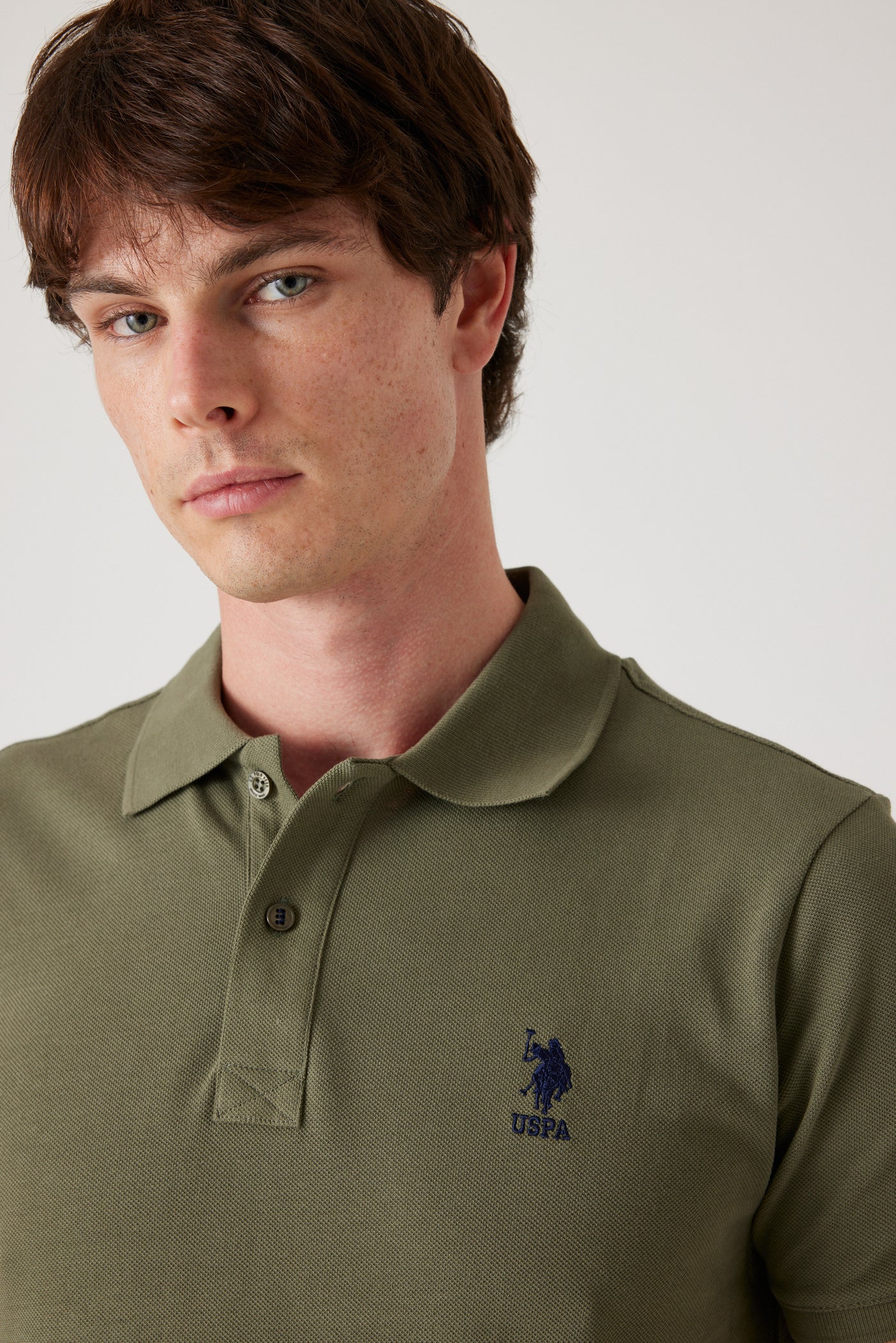 חולצת פולו שרוול קצר -ירוק