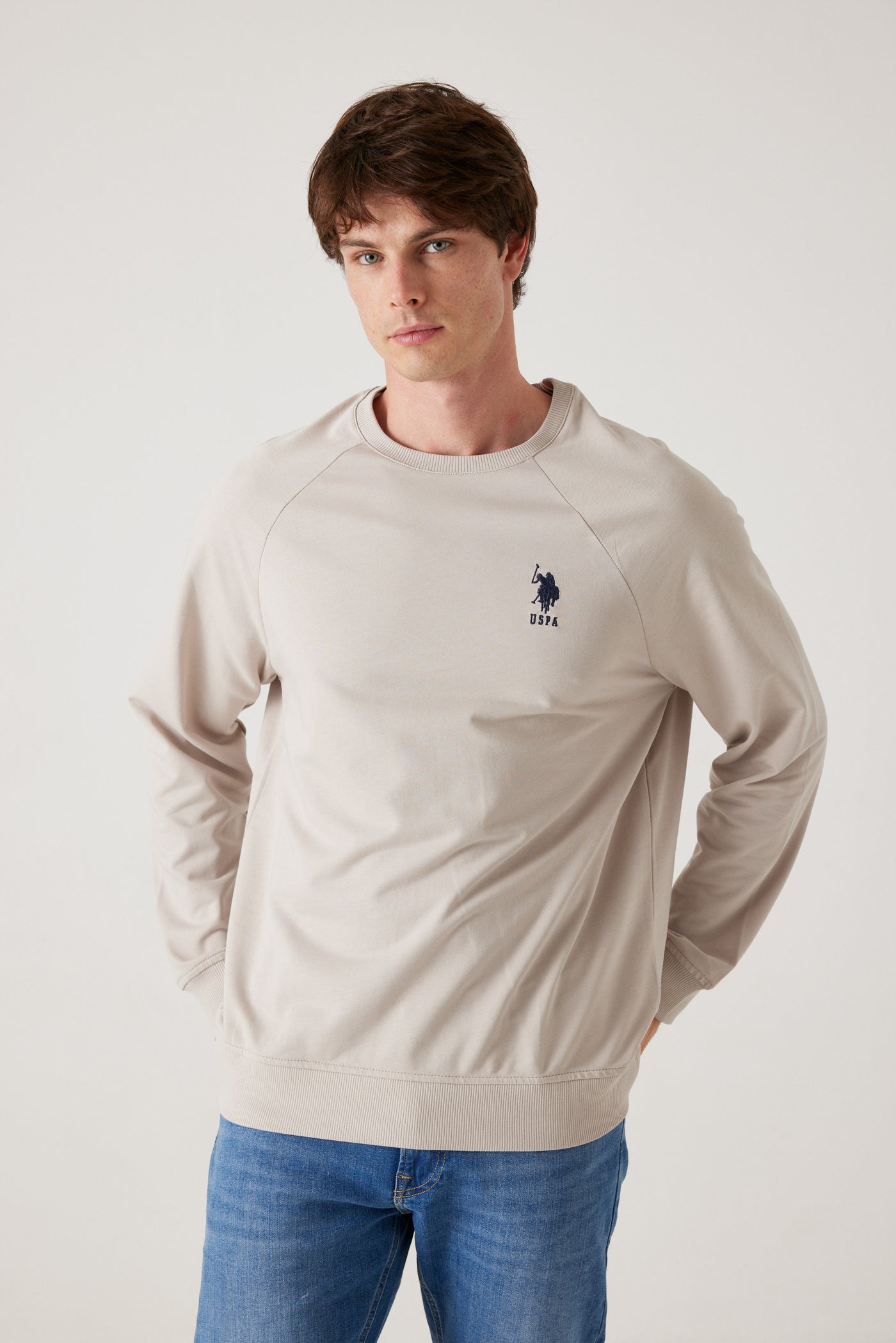 סווטשירט קאלסי  - בצבע בז'