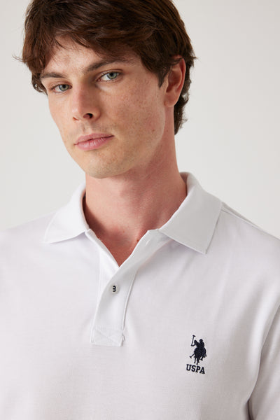 פולו שרוול ארוך - לבן