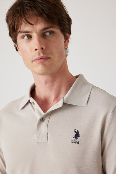 פולו שרוול ארוך - אבן