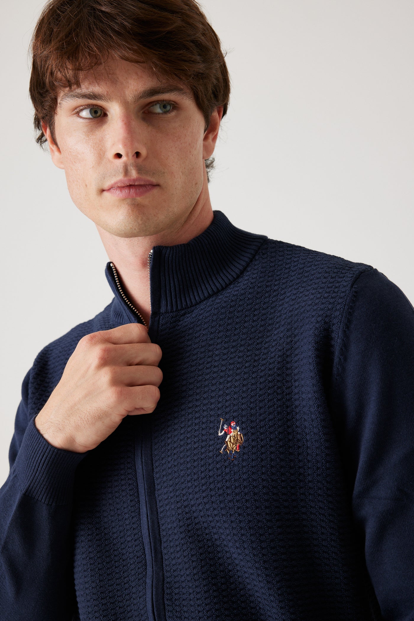 סריג Half Zip- נייבי