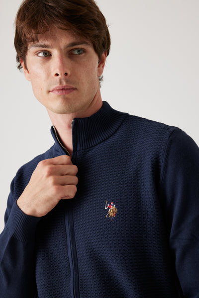 סריג Half Zip- נייבי