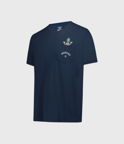 טישרט שרוול קצר גזרת SLIM - כחול