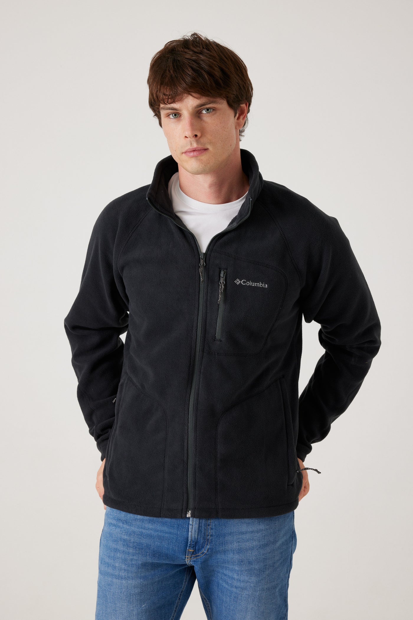 ג'קט פליז - שחור