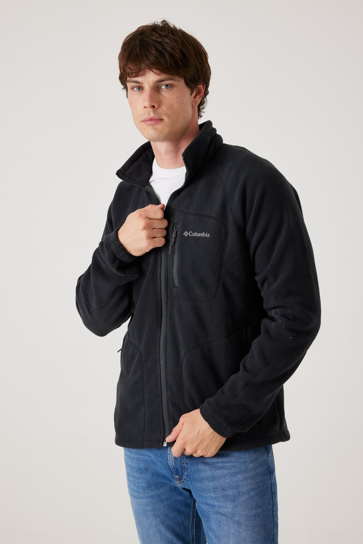 ג'קט פליז - שחור