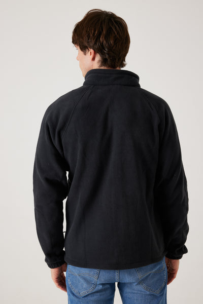 ג'קט פליז - שחור